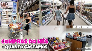 COMPRAS DO MÊS NO ATACADÃO | COM VALORES DETALHADO ❤️