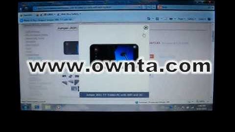 Jumper JK01-TT Tablet PC Internet Connection