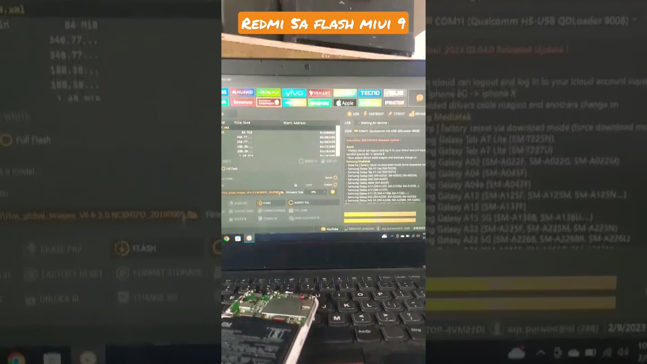 Redmi 5a flash miui 9|via unlocktool