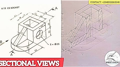 Sectional Views Explained Like Never Before | Technical Drawing Simplified