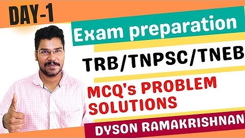 TRB 2022 | TNPSC AE | TNEB AE | MCQ SOLVING | DYSON RAMAKRISHNAN