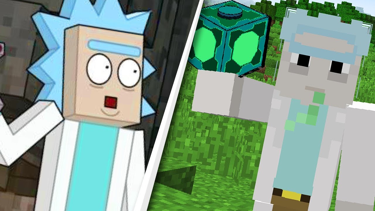 Rick and morty minecraft skin