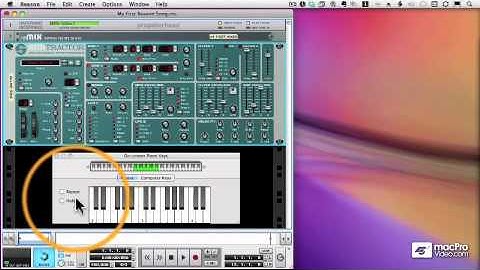 Reason 5 tutorial: 15  The On Screen Keyboard