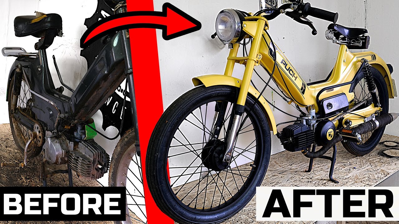 Puch Maxi S TUNING Moped REBUILD - [all in one video ft. Mofakult] 