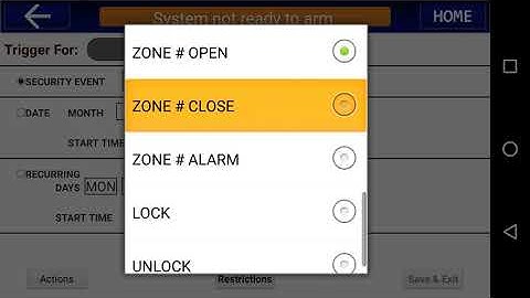 How to create an Event with your iBridge or iSecure security system.