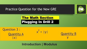 GRE Math Practice: Plugging In | Comparing Absolute Values | Modulus Intro