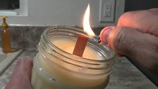 How to make a simple wood wick tallow candle