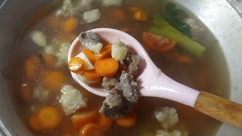 Resep Sayur Sop Tetelan Daging Sapi enak banget.. kuahnya bening