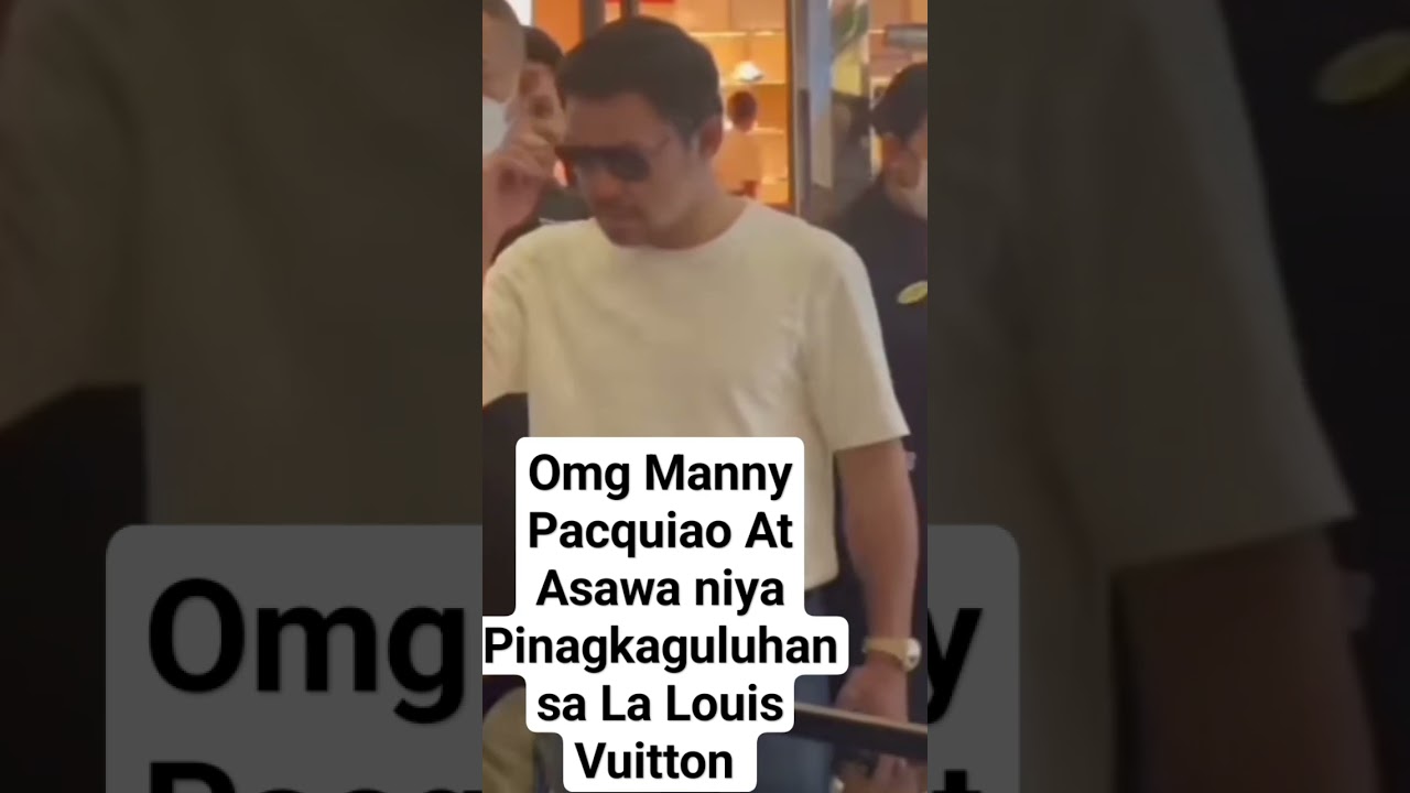 Manny Pacquiao X Jinky Arrive in Louis Vuitton Crowded #shortsvideo  #shorts 