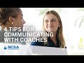 4 Tips for Communicating with College Coaches