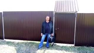 Видеоотзыв - установка забора из профнастила г. Королёв Видеоотзыв - установка забора из профнастила г. Королёв
