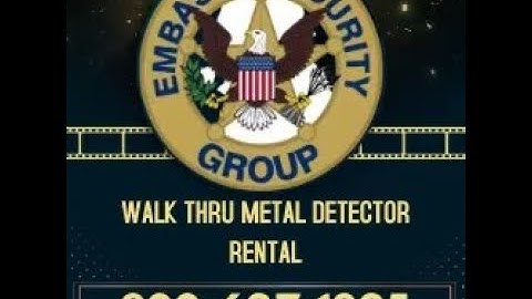 Walk Through Metal Detector Rental Chicago Magnetometers The Embassy Security Group