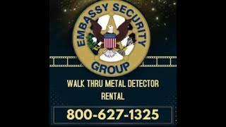 Walk Through Metal Detector Rental Chicago Magnetometers The Embassy Security Group screenshot 5