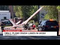 Plane crashes into Northern California neighborhood, knocks out power