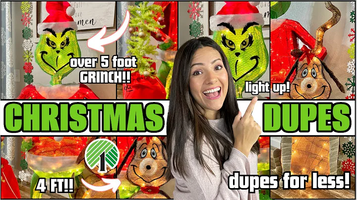 Dollar Tree GRINCH CHRISTMAS DIY DECOR DUPES for less!