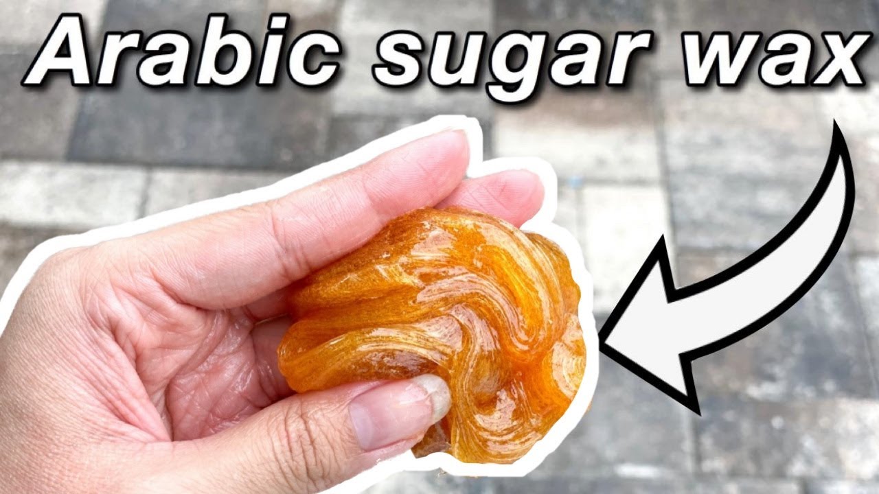 DIY: Arabic Sugar Wax Paste at home // NO STRIPS NEEDED 🚫 - YouTube