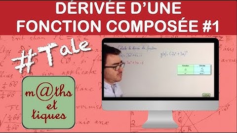 Calculer la dérivée d