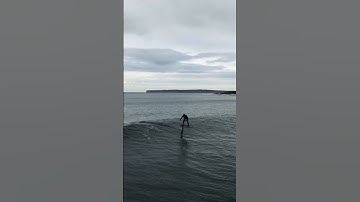 Hydrofoil surfing the perfect wave!!! #shorts