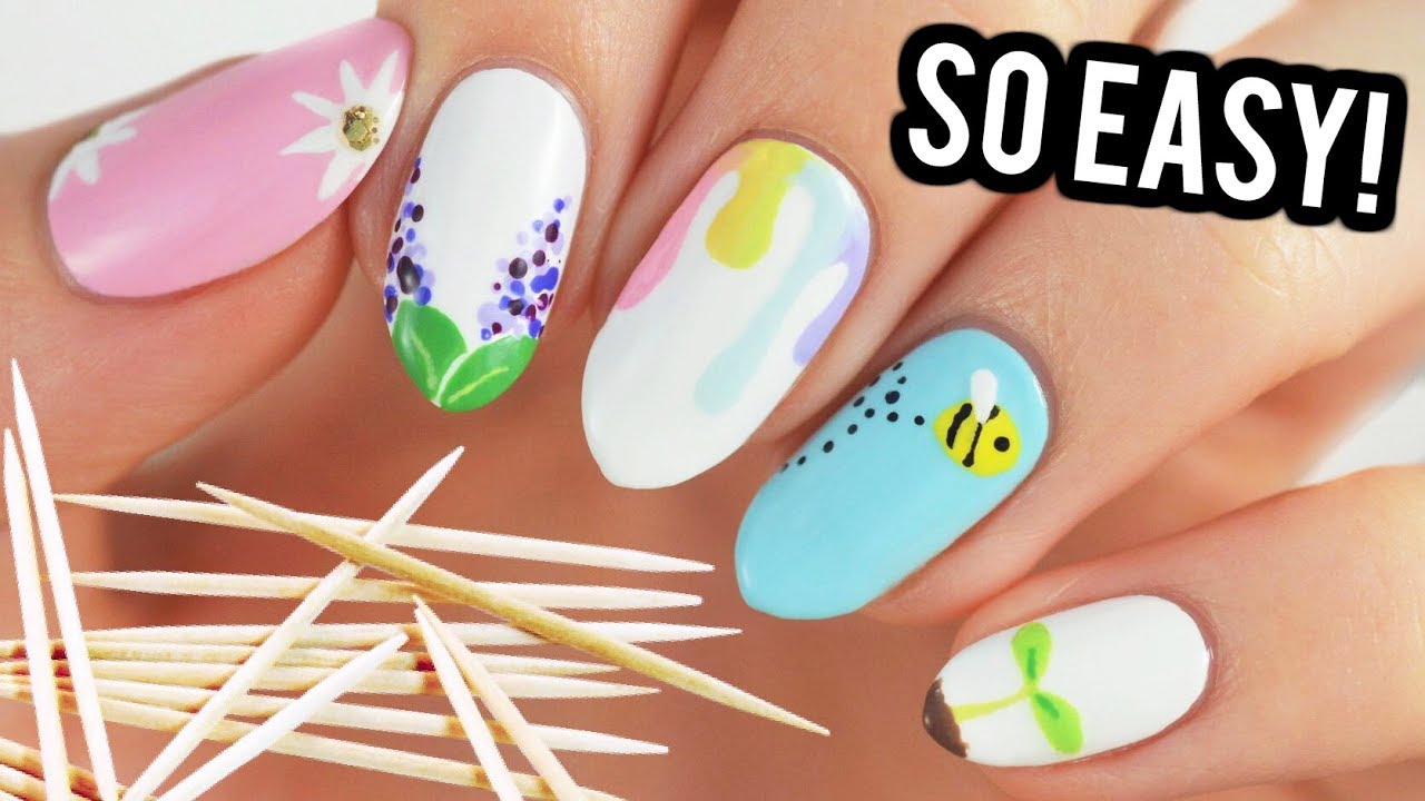 1. Easy Nail Art Designs Using a Toothpick - wide 9