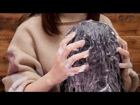 [囁き声-ASMR] シャンプーで髪を洗って洗い流す🚿🧼 [みんなが聞きたい音ランキング2021🎧第9位]