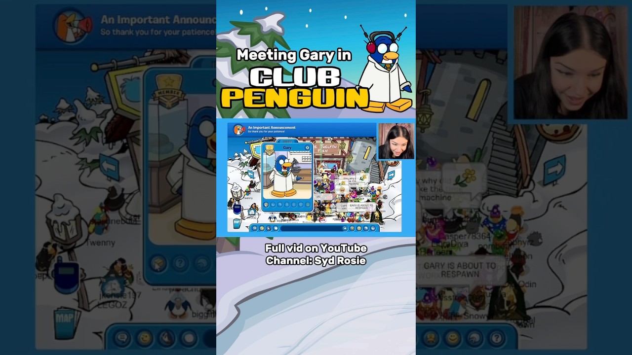 Meeting GARY in Club Penguin Legacy! 