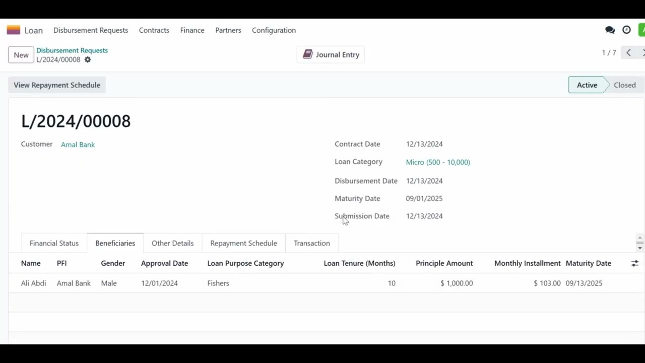 3  Fund Disbursement