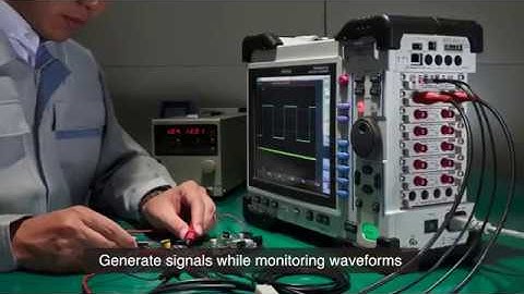 How to use the Hioki MR8847A Memory HiCorder to  Generate Signals While Monitoring Waveforms