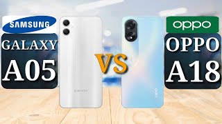 Samsung Galaxy A05 vs Oppo A18 | Full Comparison