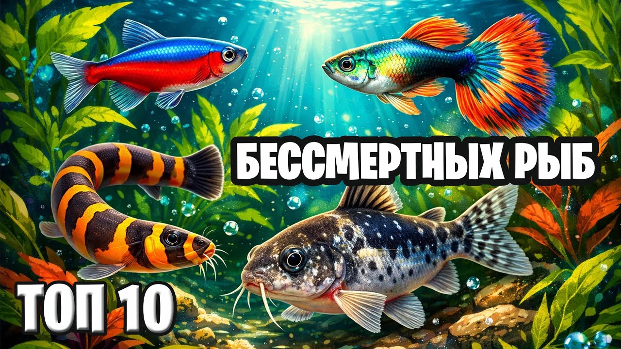 ТОП-10 самых неприхотливых рыбок, которых сложно погубить.