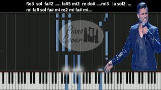 Video thumbnail of "Ahora que te vas / Christian Daniel / Synthesia / Piano NOTAS 🎼🎹"