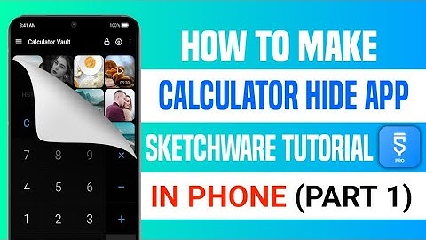 Calculator Hide Photo And Video App Tutorial In Sketchware Pro Without Coding In Phone (Part 1)