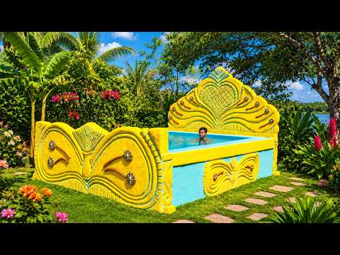 Build a Peacock Swimming Pool Bed Paradise