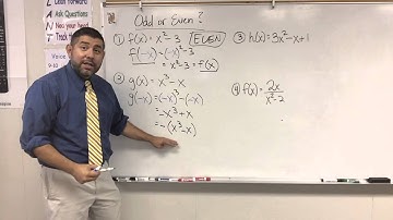 Odd and Even Functions