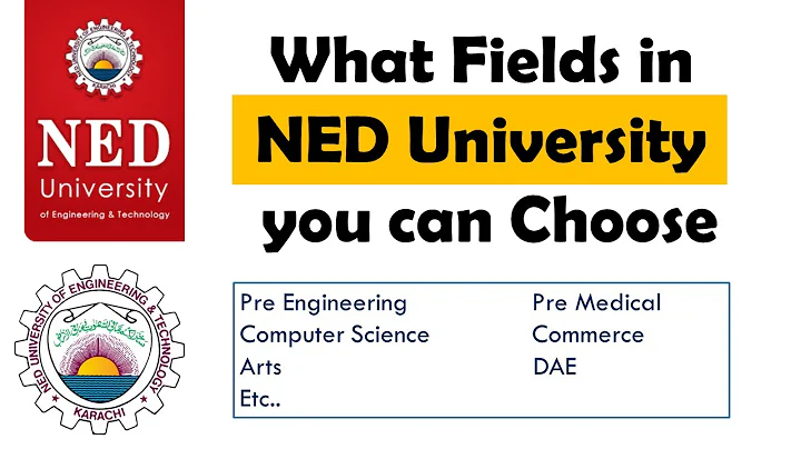 Fields available for different faculties in NED Un...