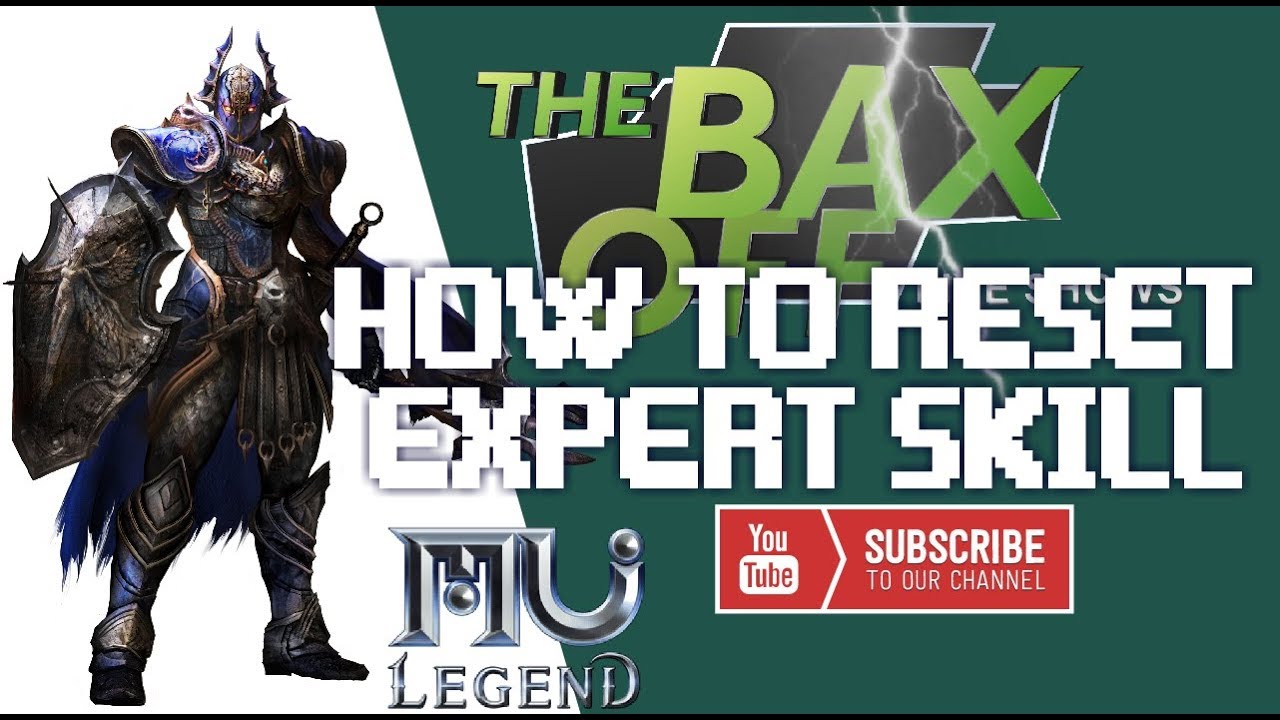 MU LEGEND - DARK LORD - HOW TO RESET EXPERT SKILL - WATCH NOW