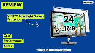 Best 24 Inch Monitor Blue Light Screen Protector Review | Vintez Eye Protection Filter