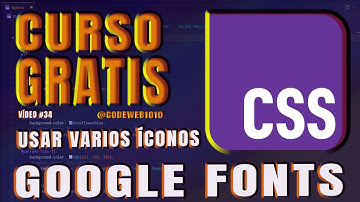 🌟📢🚀CURSO CSS #34 GRATIS  💰💰 ¡USA VARIOS ÍCONOS DE GOOGLE FONTS Y EDITALOS CON CSS 🌐📢🚀😎 #iconoGoogle