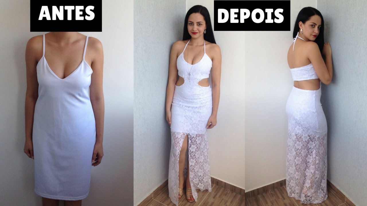 vestido longo branco com renda