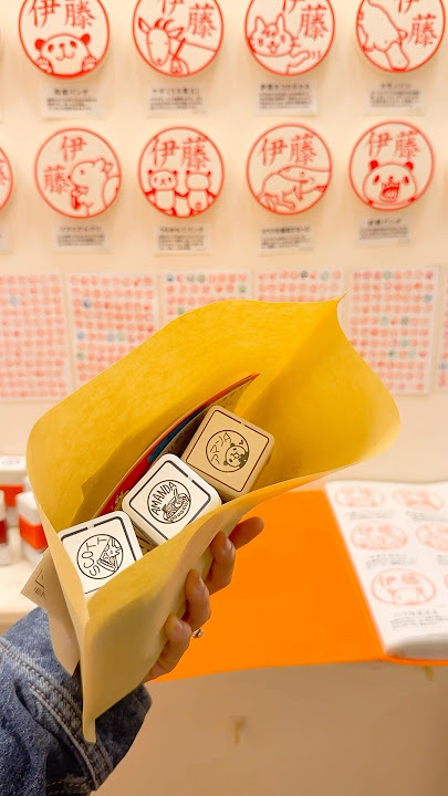 would you make these fun #hanko stamps?! from shinimonogurui in #yanaka #ginza - #tokyojapan