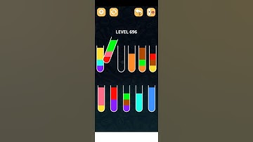 COLOR SORT PUZZLE LEVEL 696