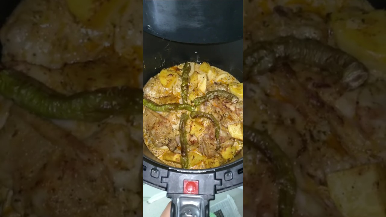 AİRFRYERDA SOSLU SEBZELİ TAVUK  YEMEĞİ-TARİF YORUMDA #chiken #airfryerrecipes #airfryertarifleri #dj
