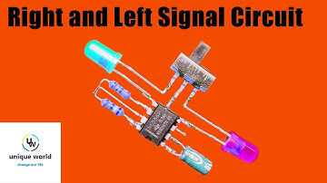How to Make Right and Left Signal Circuit Using NE555 IC.