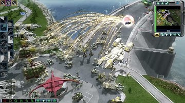 CNC 3 TW Firestorm v1.7 mod: 2 GDIs (1 Brutal AI) vs 2 Brutal AIs - Steamroller (Scrin)