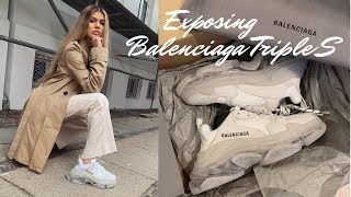 EXPOSING THE BALENCIAGA TRIPLE S SNEAKERS | & YouTube