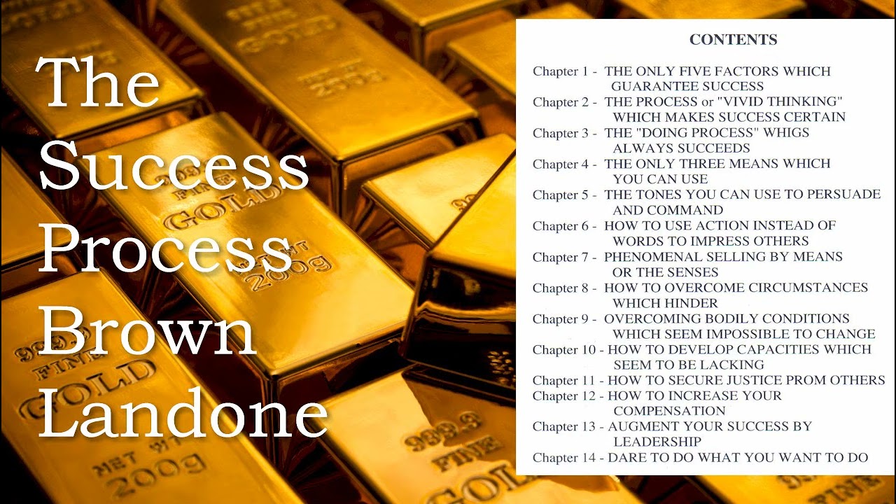 The SUCCESS Process, Brown Landone  Complete