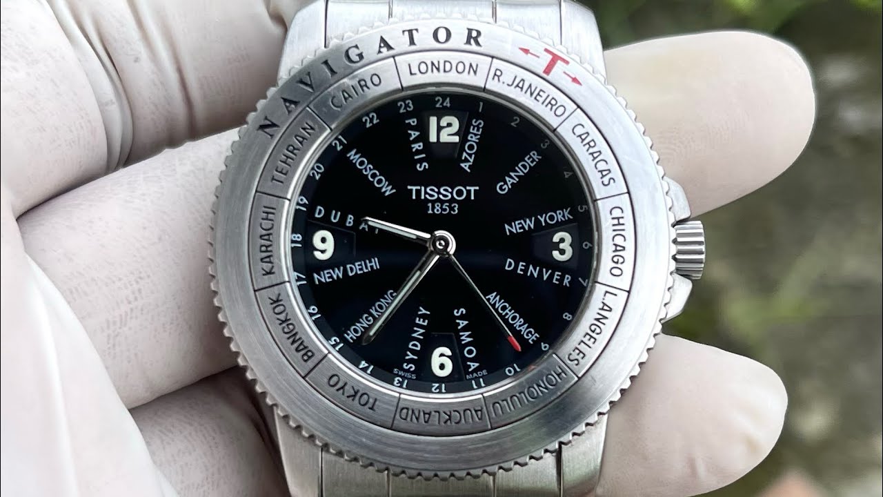 Tissot Navigator N250 GMT quartz - YouTube