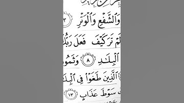 🤗❤سورة الفجر