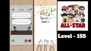 Brain Test All Star Level 155 The blue wizard must win the magic duel.