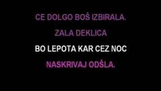 Video-Miniaturansicht von „Karaoke - Mladi Dolenci - Nocoj je druga rekla mi“