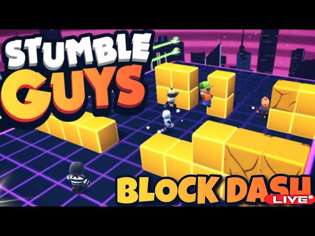 STUMBLE GUYS AO VIVO 💛 X-COR + SALINHAS NO BLOCK DASH